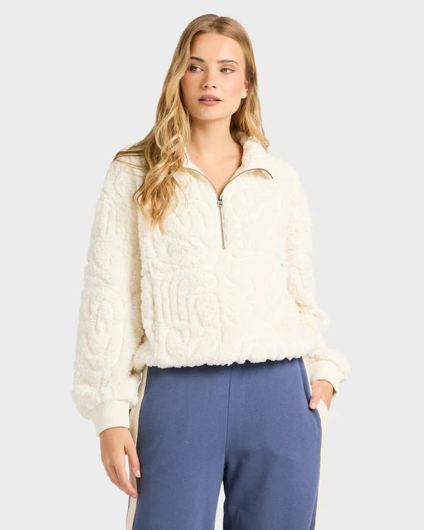 Billabong Womens Le Love Half Zip Pullover