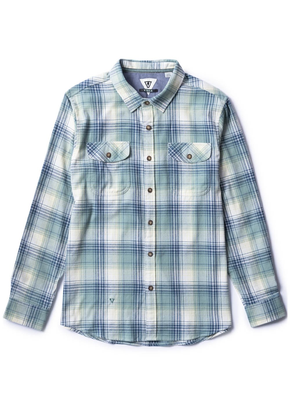 Vissla Central Coast Eco Long Sleeve Flannel - Smokey Jade