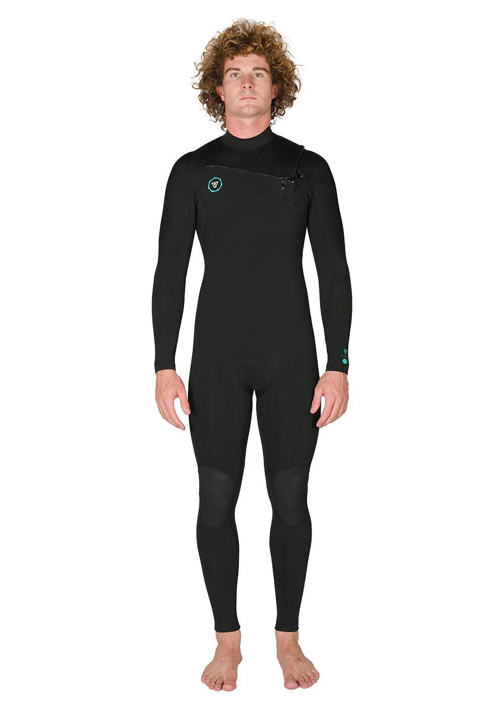 Vissla 7 Seas 3-2 Full Chest Zip - Black