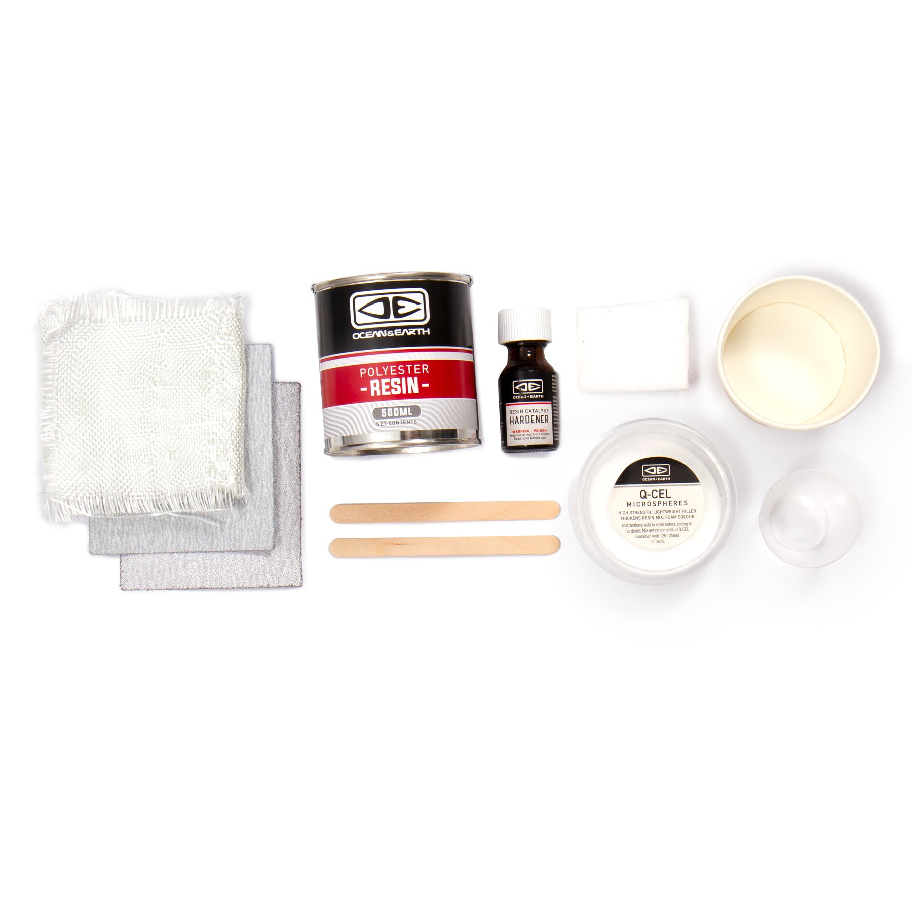 Ocean & EARTH Fibreglass Surfboard Repair Kit