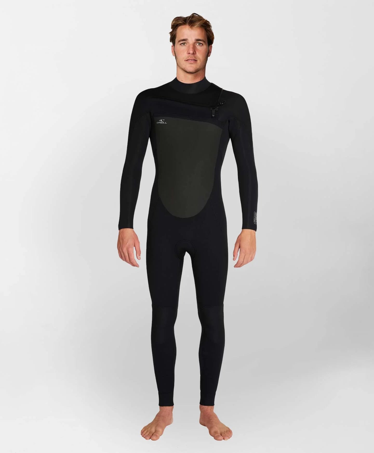 O'Neill Focus 3/2mm Steamer Chest Zip Sealed Wetsuit - Black